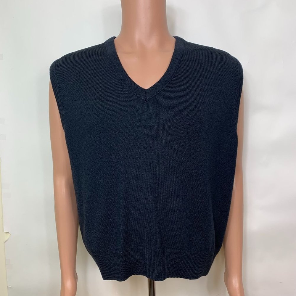 FedEx Stan Herman Sleeveless Vest Wool Blend Delivery Employee Uniform Mens L